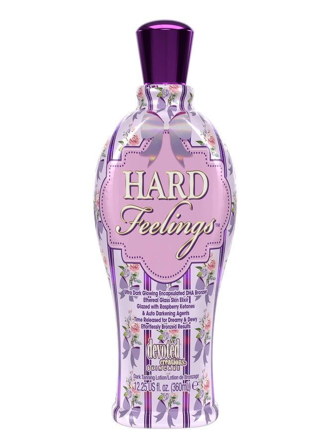Devoted Creations Hard Feelings - Ultra Dark Glowing Encapsulated DHA Bronzer Dark Tanning Lotion - Image 1